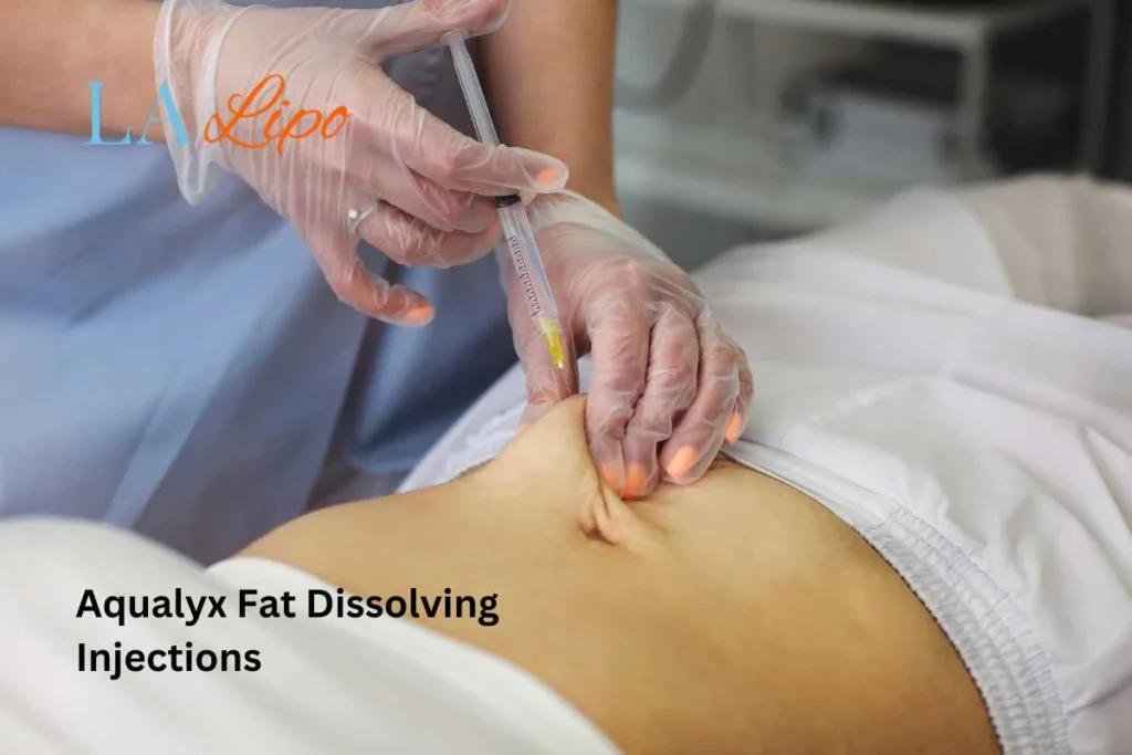 woman having fat dissolving injections Eastbourne in the stomach